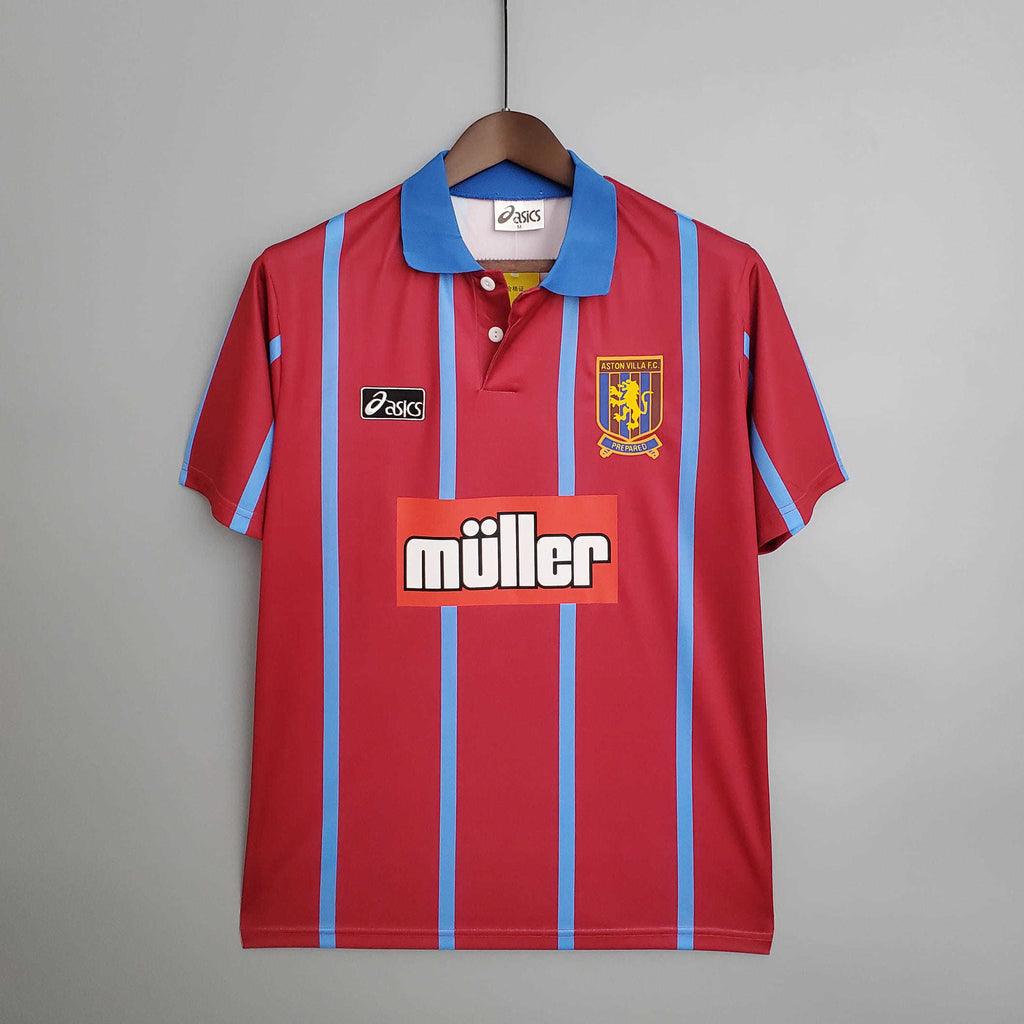Camisa Aston Villa Retrô 1993/1995 Vermelha - Asics – DA Sports