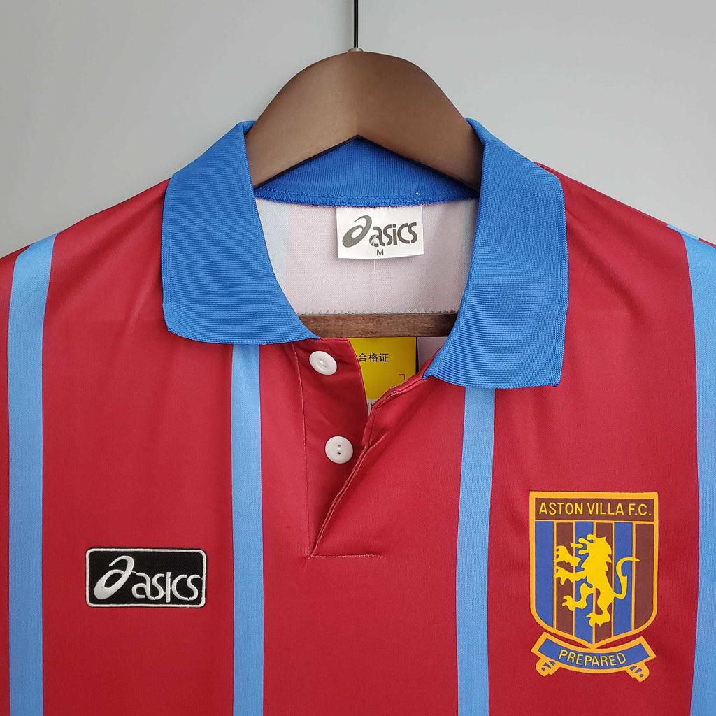 Camisa Aston Villa Retrô 1993/1995 Vermelha - Asics - DA Sports Oficial