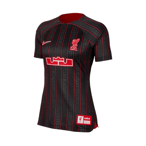 Camisa Liverpool x LeBron James 23/24 - Preta - (Feminina) - DA Sports Oficial