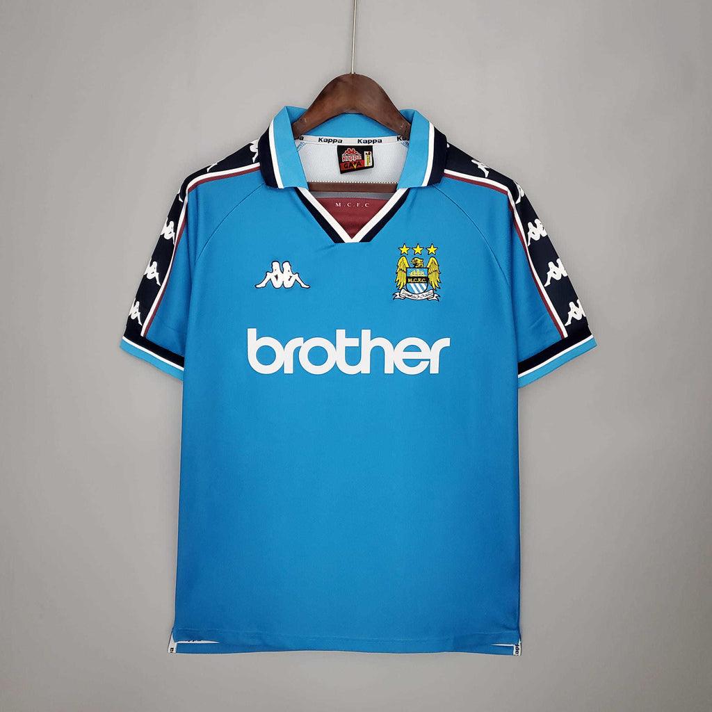 97-98 Manchester City ユニフォーム Camisa Manchester City Retrô 1997/1998 Azul - Kappa – DA Sports