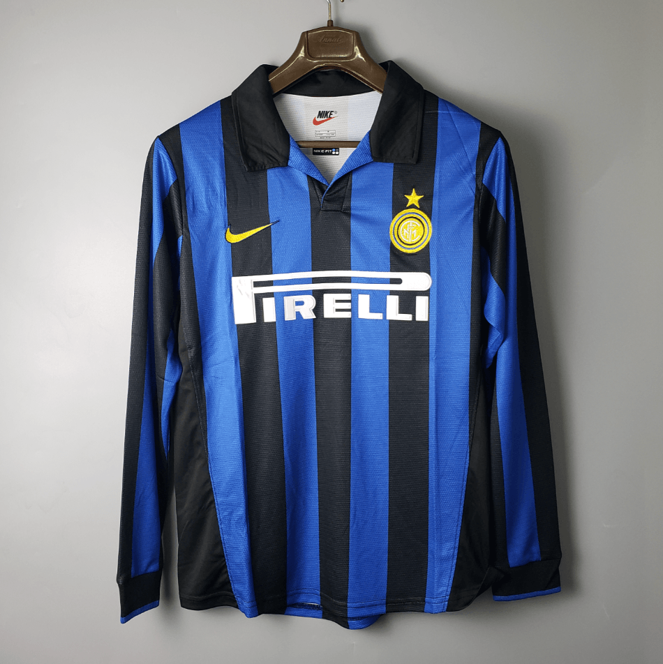 Camisa Manga Longa Inter de Milão I 1998 Nike - Azul – DA Sports