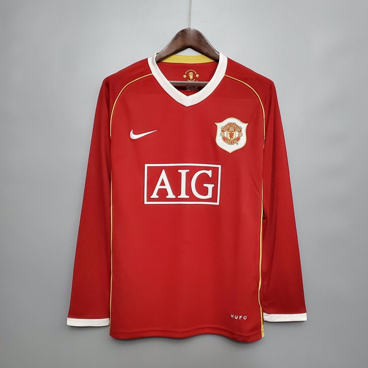 Camisa Manga Longa Manchester United 06/07 Nike - Vermelho – DA