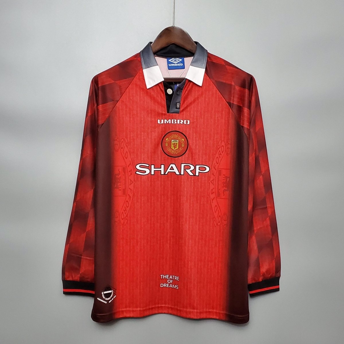 Camisa Manga Longa Manchester United 1996 Umbro - Vermelho – DA
