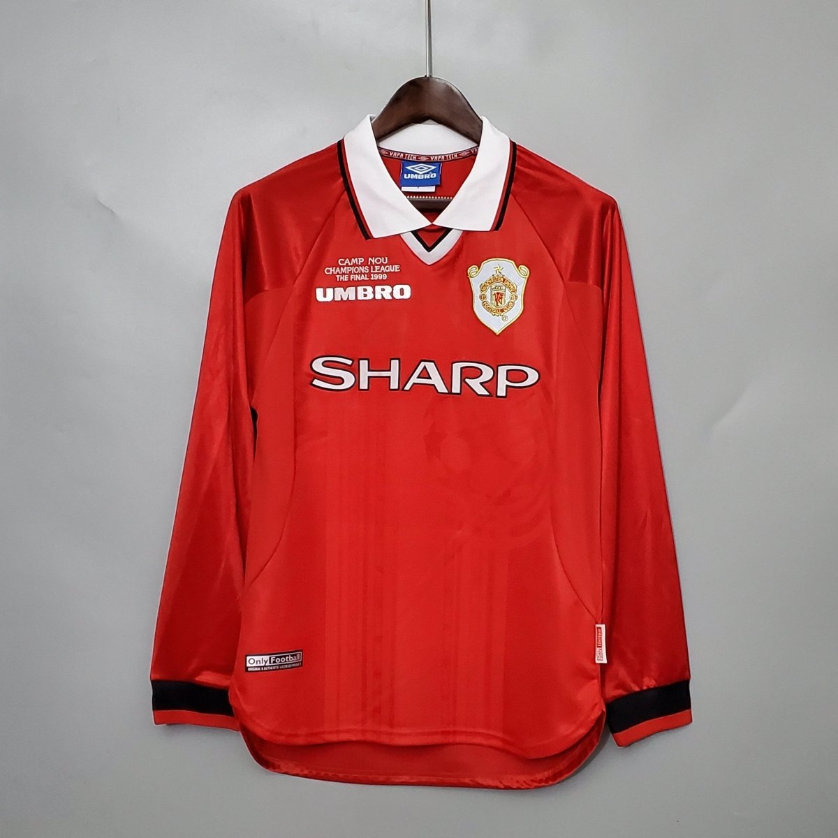 Camisa Manga Longa Manchester United 1999 Umbro - Vermelho – DA