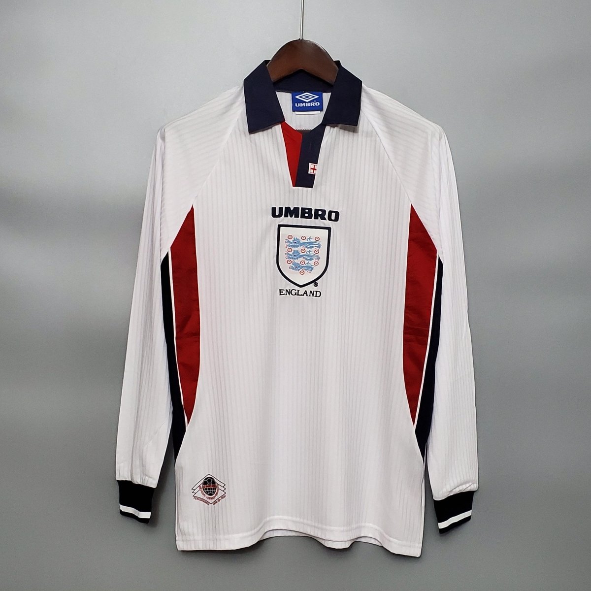 Umbro イングランド ホワイト 長袖シャツ Camisa Manga Longa Seleção Inglaterra 1998 Umbro - Branco
