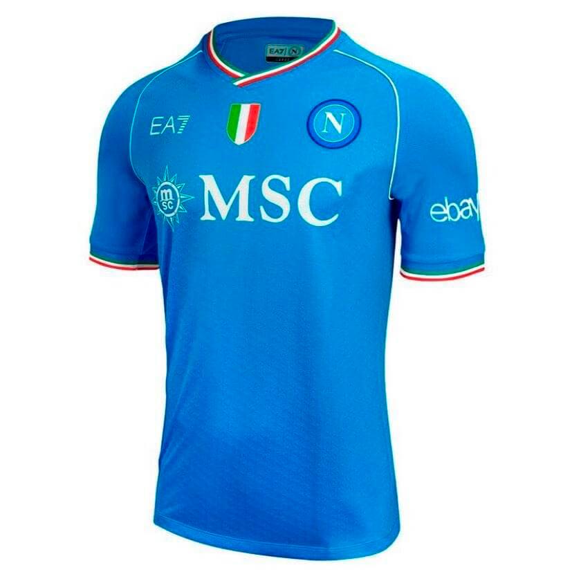 Camisa Napoli I 23/24 EA7 - Azul - DA Sports Oficial