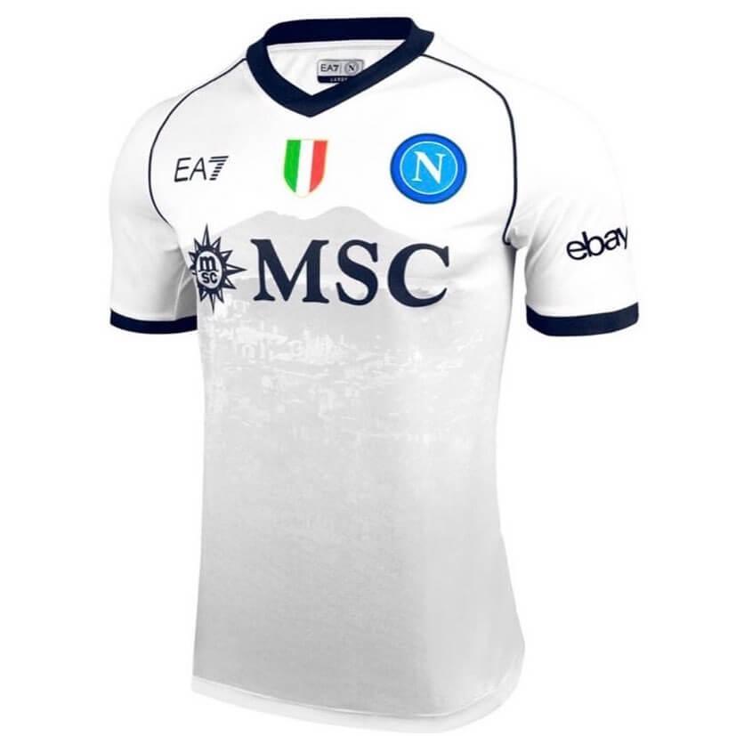 Camisa Napoli II 23/24 EA7 - Branco - DA Sports Oficial
