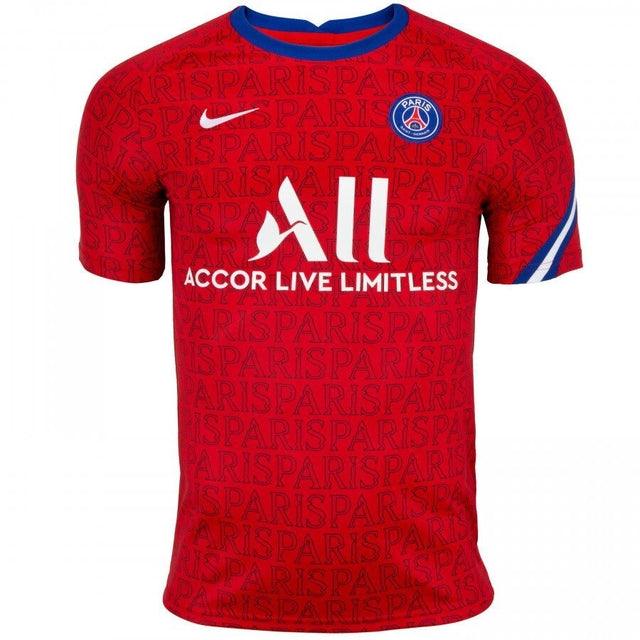 Camisa Pré - jogo PSG 20/21 Nike - Vermelho - DA Sports Oficial