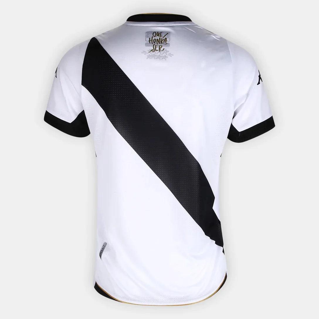 Camisa Vasco Feminino I 23/24 Kappa - Branca com Listra Preta - DA Sports Oficial
