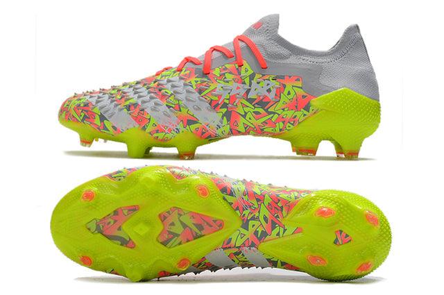 Chuteira Campo Adidas Predator Freak .1 FG Clear Grey/White/Solar Yellow - Low - DA Sports Oficial