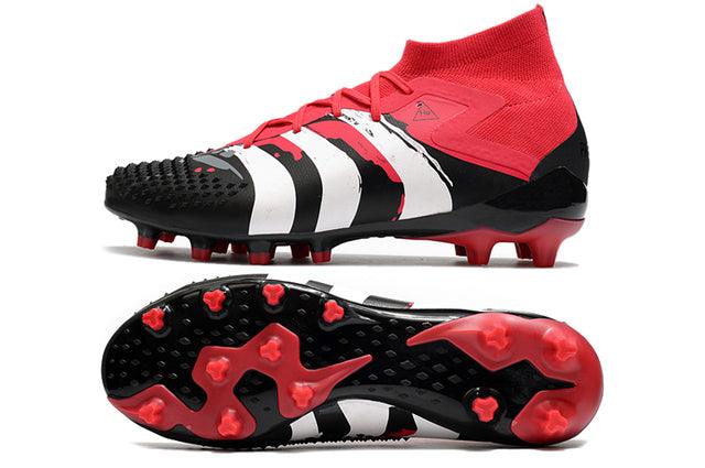 Chuteira Campo Adidas Predator Mutator .1 FG Black/Red/White - Cano Alto - DA Sports Oficial