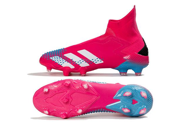 Chuteira Campo Adidas Predator Mutator + FG Black/Pink/Blue - Cano Alto - DA Sports Oficial