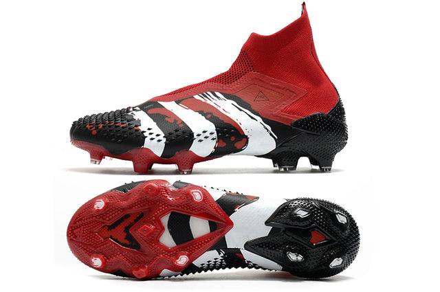 Chuteira Campo Adidas Predator Mutator + FG Black/Red/White - Cano