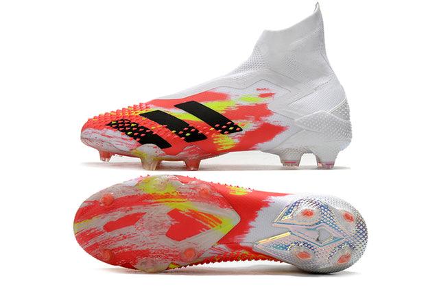 Chuteira Campo Adidas Predator Mutator + FG White/Red - Cano Alto - DA Sports Oficial