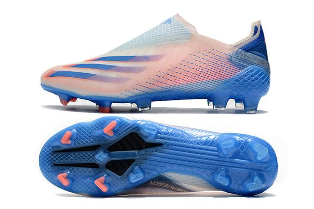 Chuteira Campo Adidas X Ghosted FG Blue/Rose - DA Sports Oficial