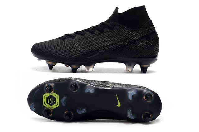 Chuteira Campo Nike Mercurial Superfly 7 Elite SG - PRO Anti Clog All Black - Cano Alto - DA Sports Oficial