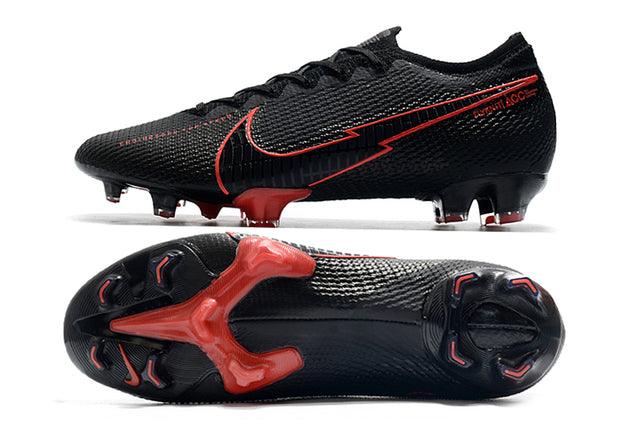 Chuteira Campo Nike Mercurial Vapor 13 Elite FG Black and Red