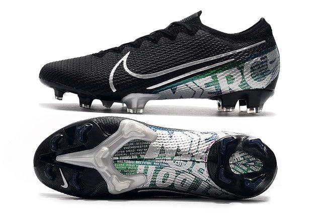 Chuteira Campo Nike Mercurial Vapor 13 Elite FG Black e Green