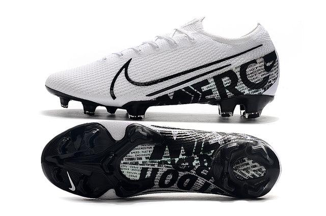 Chuteira Campo Nike Mercurial Vapor 13 Elite FG Branco e Preto - Low - DA Sports Oficial