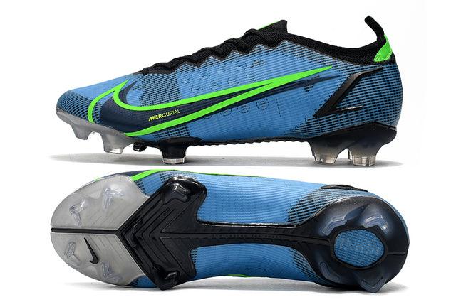 Chuteira Campo Nike Mercurial Vapor 14 Elite FG Azul/Verde - Low - DA Sports Oficial