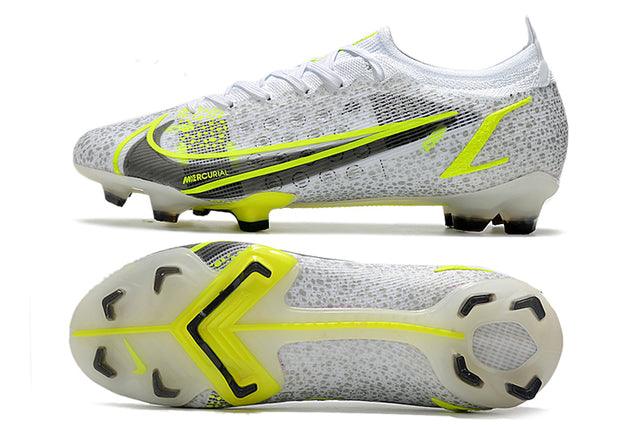 Chuteira Campo Nike Mercurial Vapor 14 Elite FG Cinza e Verde - Low - DA Sports Oficial