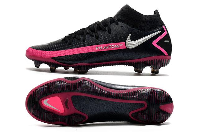Chuteira Campo Nike Phantom GT Elite Dynamic Fit FG Black/Pink - Cano Alto - DA Sports Oficial