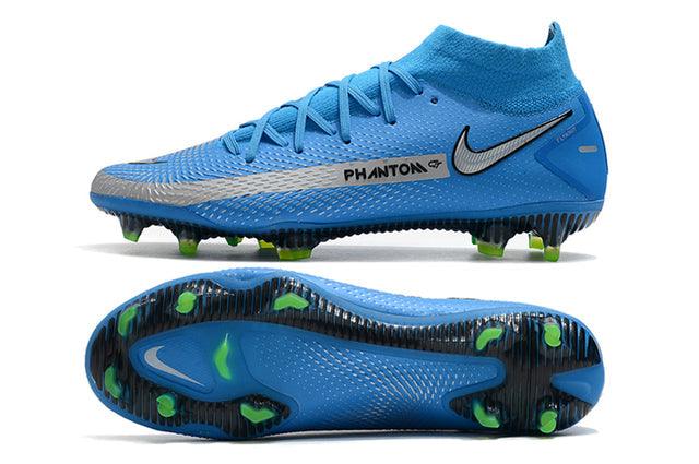 Chuteira Campo Nike Phantom GT Elite Dynamic Fit FG Blue - Cano Alto - DA Sports Oficial