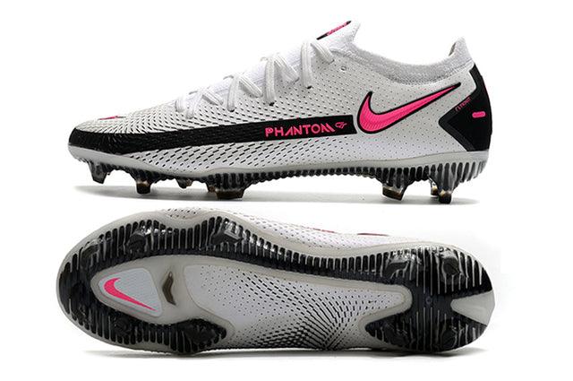 Chuteira Campo Nike Phantom GT Elite FG White/Pink - Low - DA Sports Oficial