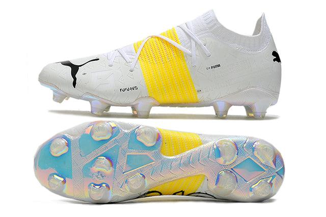 Chuteira Campo Puma Future Z FG Campo White/Yellow - DA Sports Oficial
