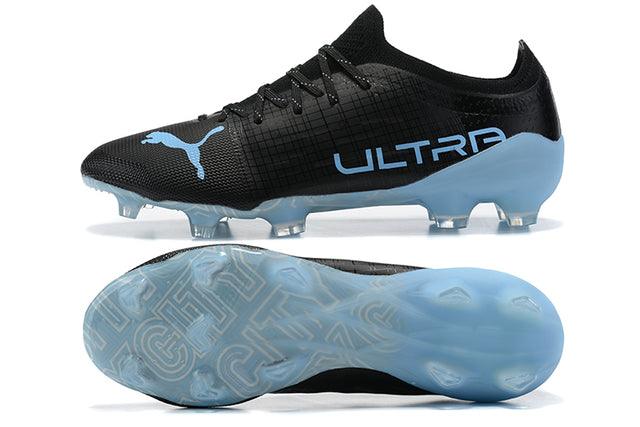Chuteira Campo Puma Ultra FG Black/Blue - DA Sports Oficial