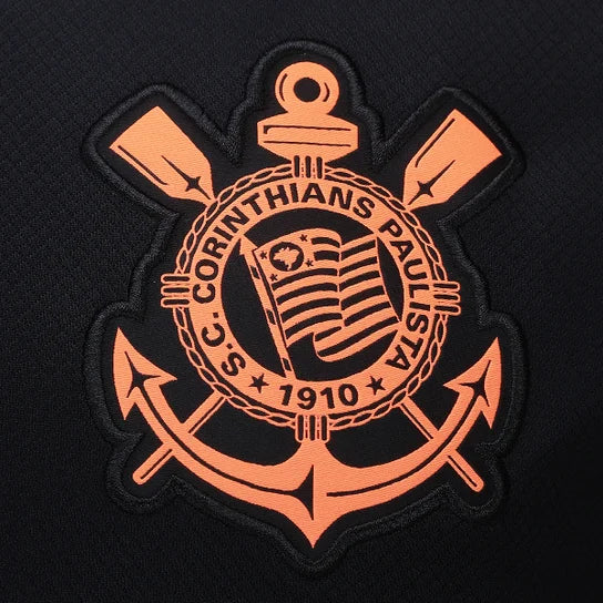 [PRÉ-VENDA] Camisa Nike Corinthians (Total 90) III 2025 - Preta e Laranja - Masculina - Torcedor