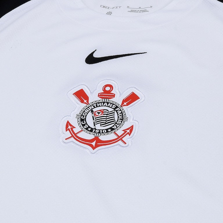 Camisa Nike Corinthians  I 2025  - Preta e Branca