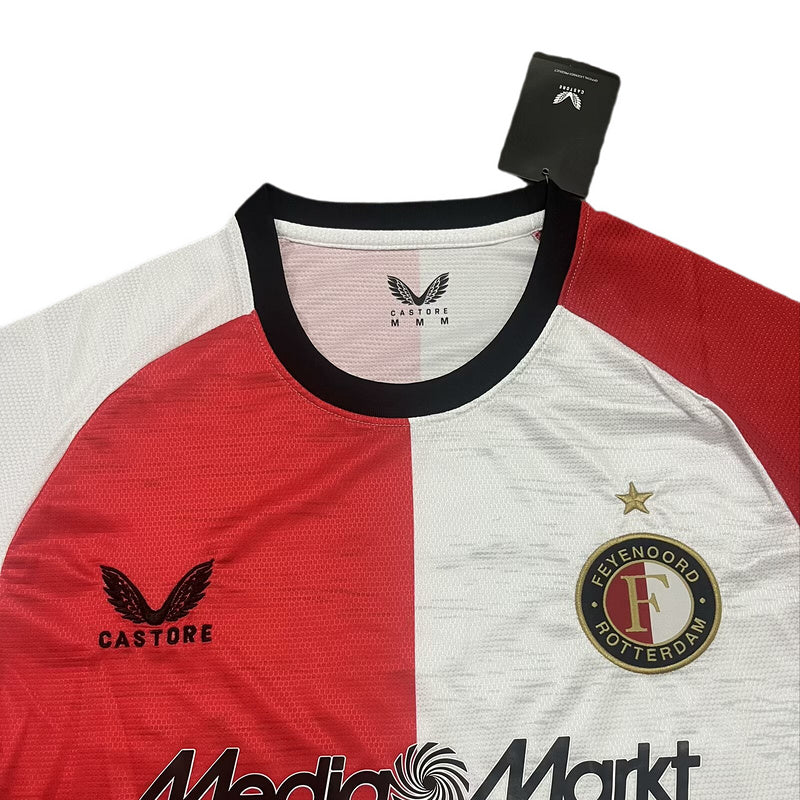 Camisa Feyenoord Home 24/25 Branca e Vermelha