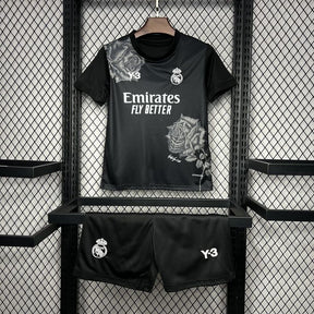 Kit Infantil Real Madrid Away 24/25- Preto