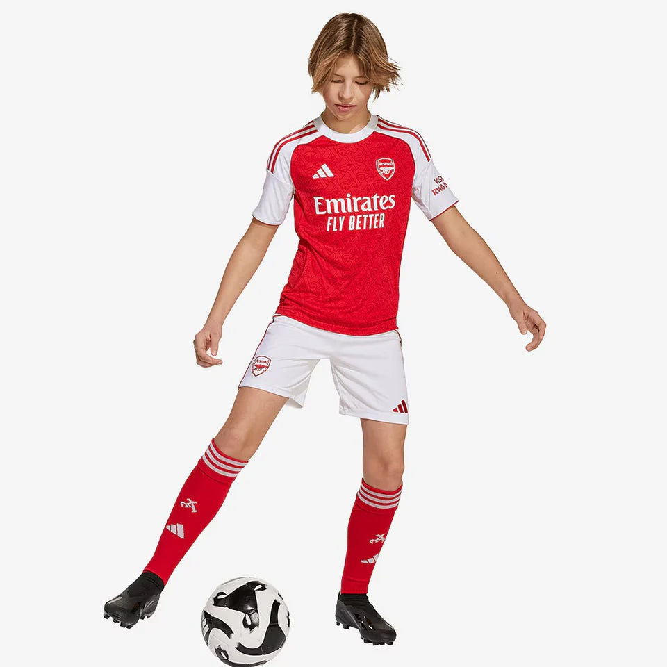 Conjunto Infantil Arsenal Home 2025  - Vermelho