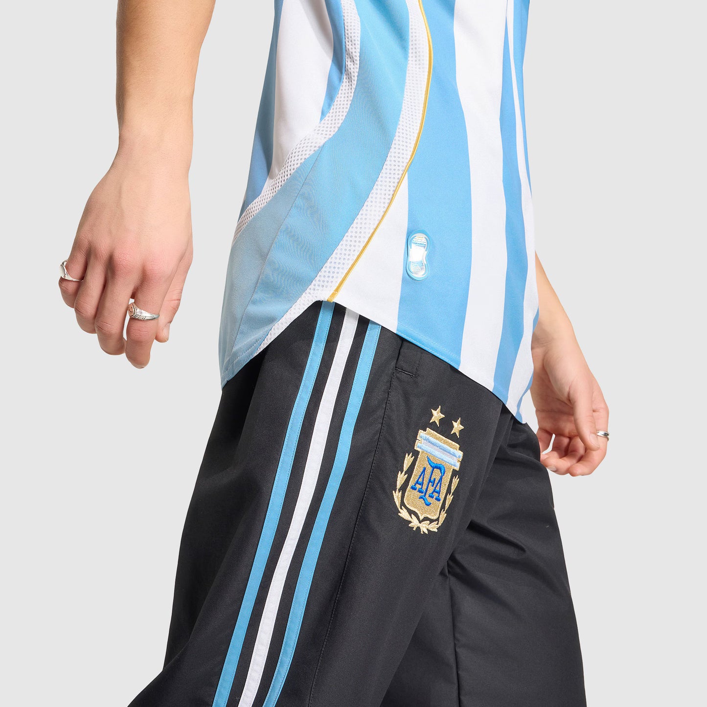 Camisa Seleção Argentina Retrô 2006 Azul e Branca- Adidas
