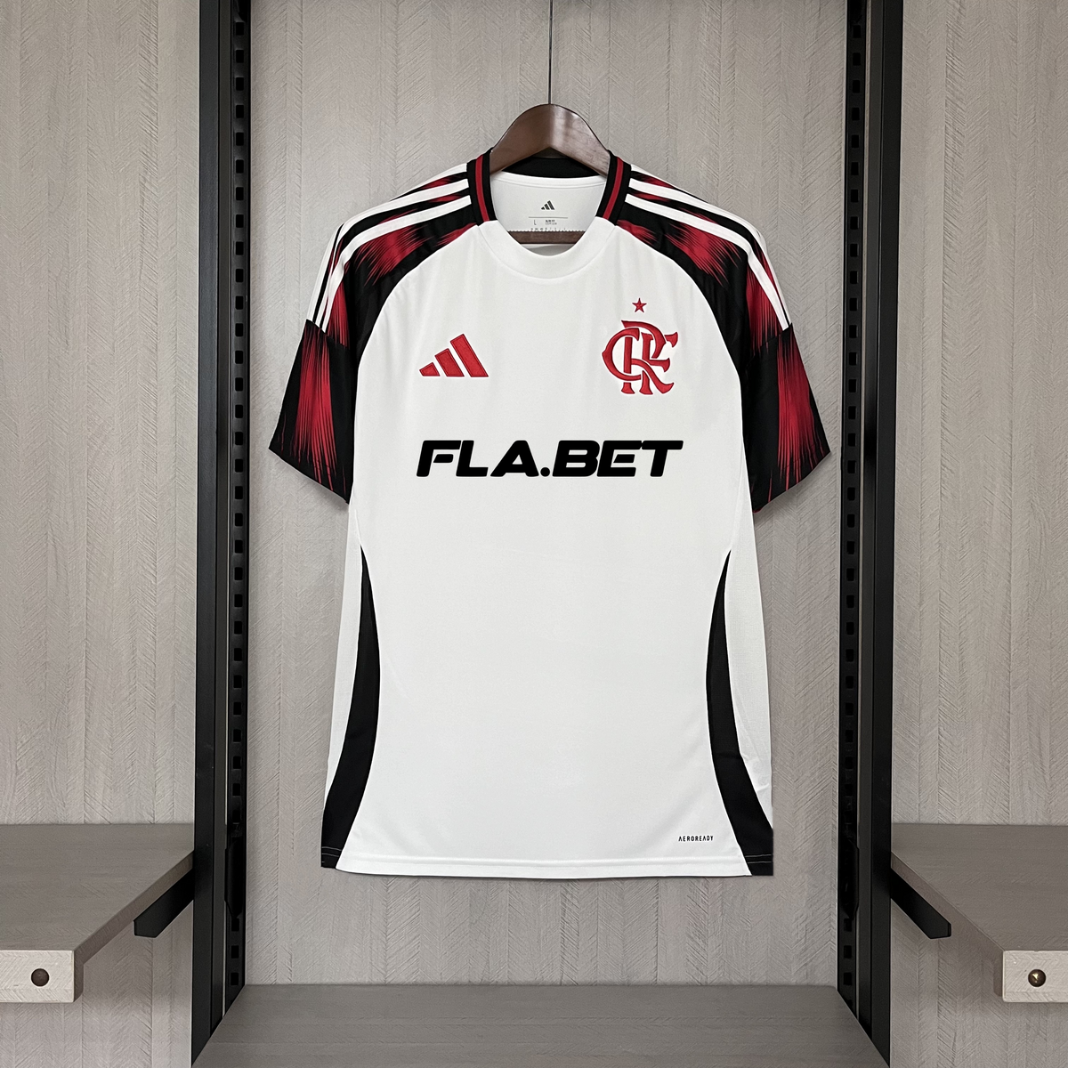 Camisa Flamengo I 2025 C/Patrocinio  Masculina - Branca