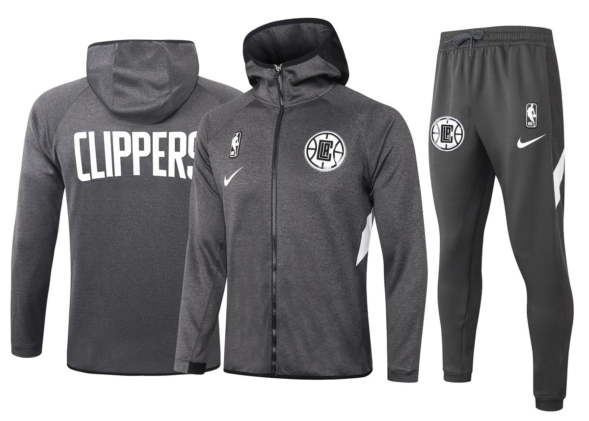 Conjunto Nike NBA Therma Flex Los Angeles Clippers Preto Treino