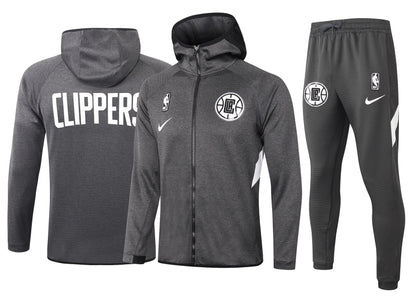 Conjunto Nike NBA Therma Flex Los Angeles Clippers Preto Treino
