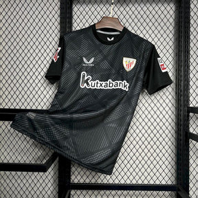 Camisa Athletic Bilbao Goleiro 24/25 s/n° Torcedor Masculino - Preto