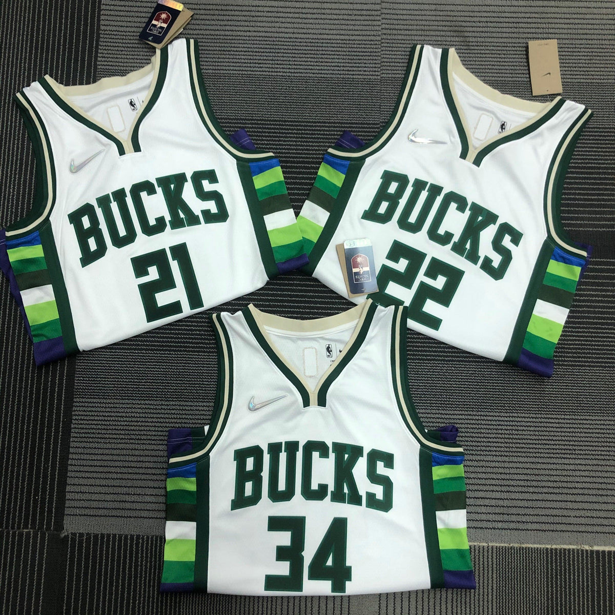 Regata NBA Milwaukee Bucks City Edition Diamante 75th Masculina