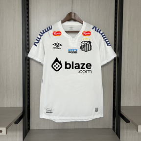 Camisa do Santos I 24/25 branca - Com patrocinios (Neymar Jr  10 Incluso)