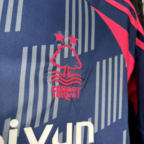 Camisa Nottingham Forest I 24/25  Azul e Vermelho