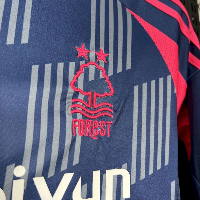 Camisa Nottingham Forest I 24/25  Azul e Vermelho