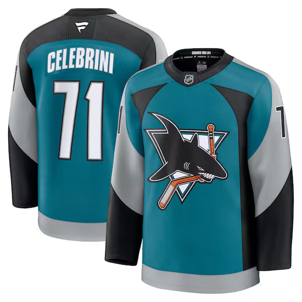 Camisa NHL San Jose Sharks Fanatics Jersey Azul 2.0