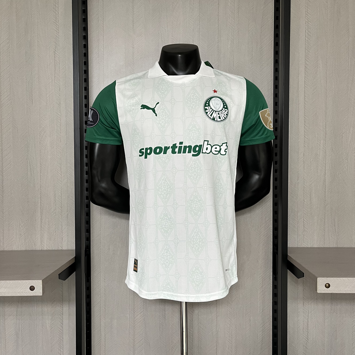 Camisa Palmeiras II 2025 Jogador  C/Patrocinio - Branca