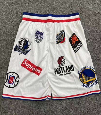 Short Supreme x NBA White