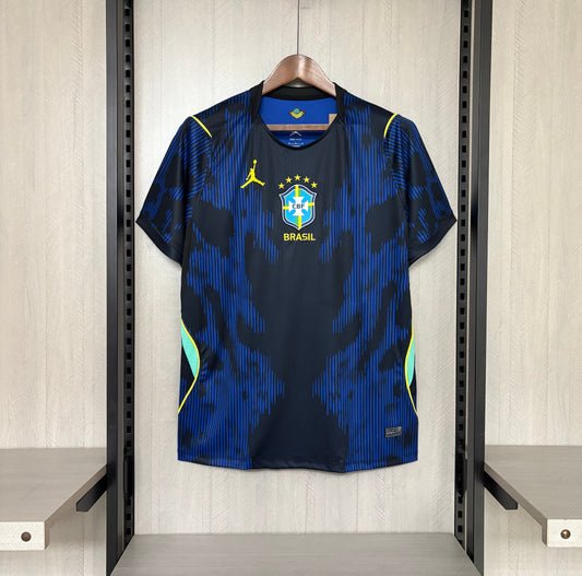 [PRONTA ENTREGA] Camisa Brasil Away 2026 Azul e Preta - Torcedor
