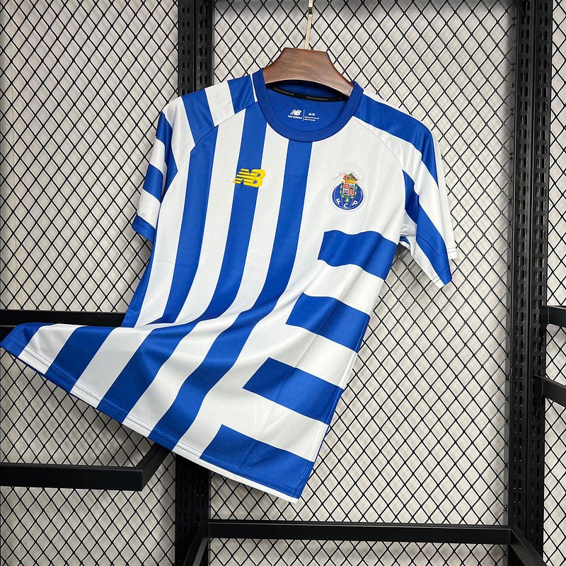 Camisa Porto Pré-Jogo 24/25 - Listrada Branca e Azul