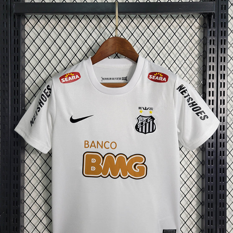 Kit infantil Santos 2012 Retrô - Branca Nike Neymar